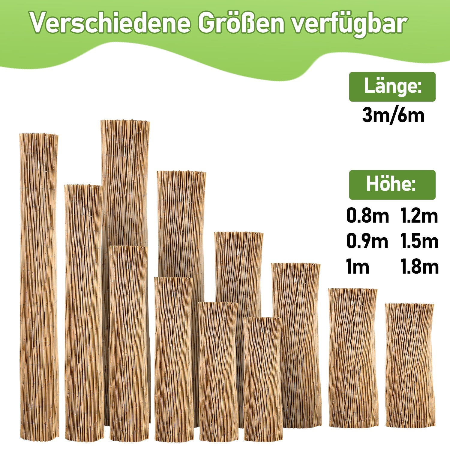 Cosmo Go Schilfrohrmatte Reedmatte Sichtschutz