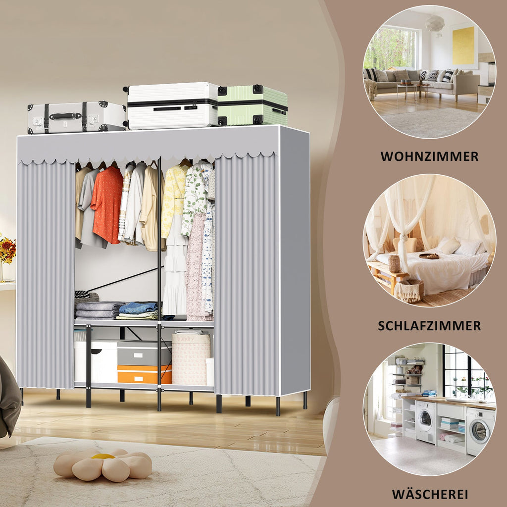 Cosmo Go Klappbarer Kleiderschrank Schlafzimmerschrank