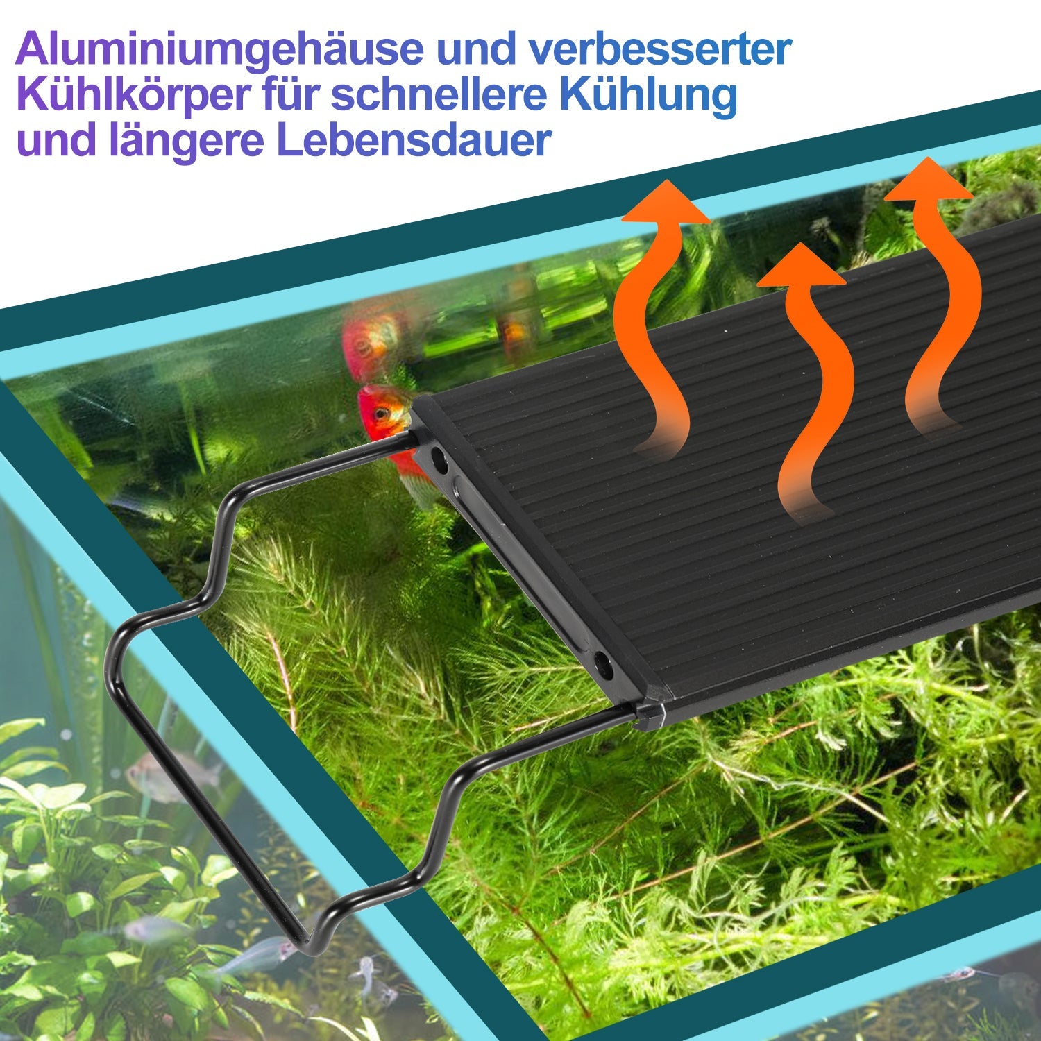 Cosmo Go LED Aquarium Beleuchtung Weiß Blau Licht