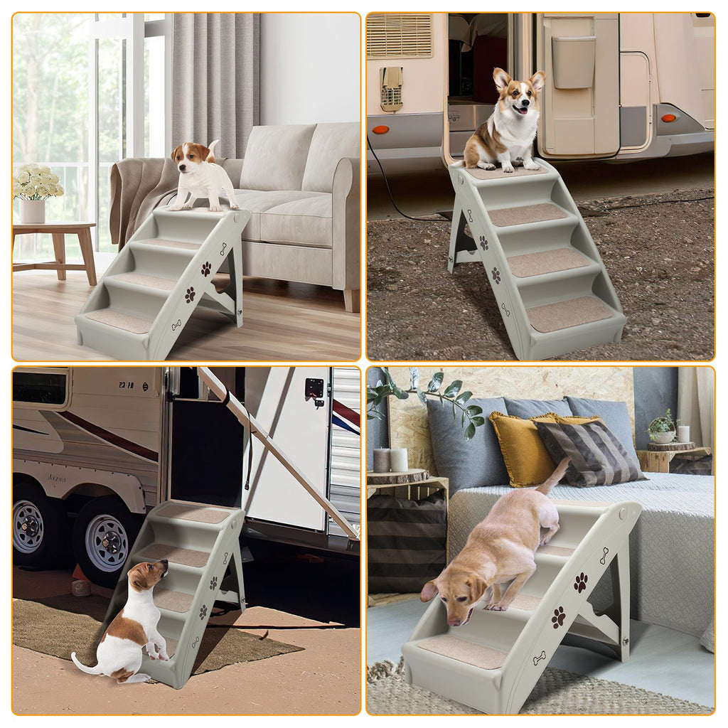 Cosmo Go Hundetreppe Hunderampe Klappbare Maximale Belastung 75kg