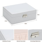 Cosmo Go 2 Schichten Schmuckkasten Schmuckkoffer Weiß/schwarz