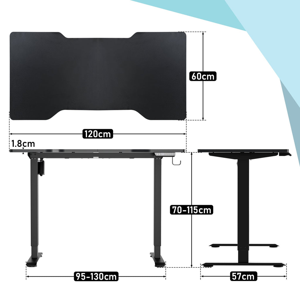 Cosmo Go Schreibtisch Höhenverstellbar Elektrisch Computertisch