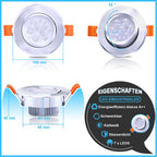 Cosmo Go LED Einbaustrahler 3W/5W/7W Kaltweiß/Warmweiß