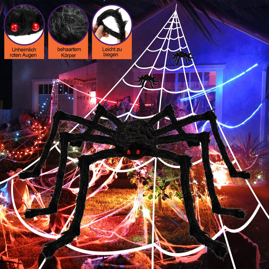 Cosmo Go Spinnennetz Deko Halloween Deko 5m/7m