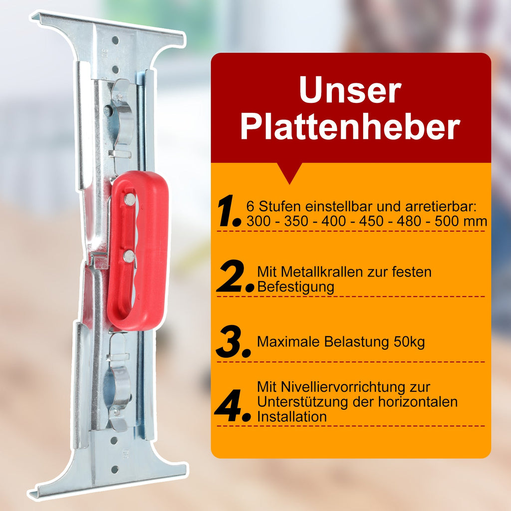 Cosmo Go Plattenheber Fliesenheber Tragkraft 50kg 300-500mm