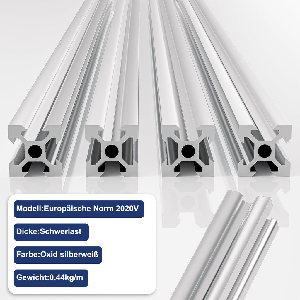 Cosmo Go Aluprofil  2020V 20x20 aluminium profil 6063 4 Stück