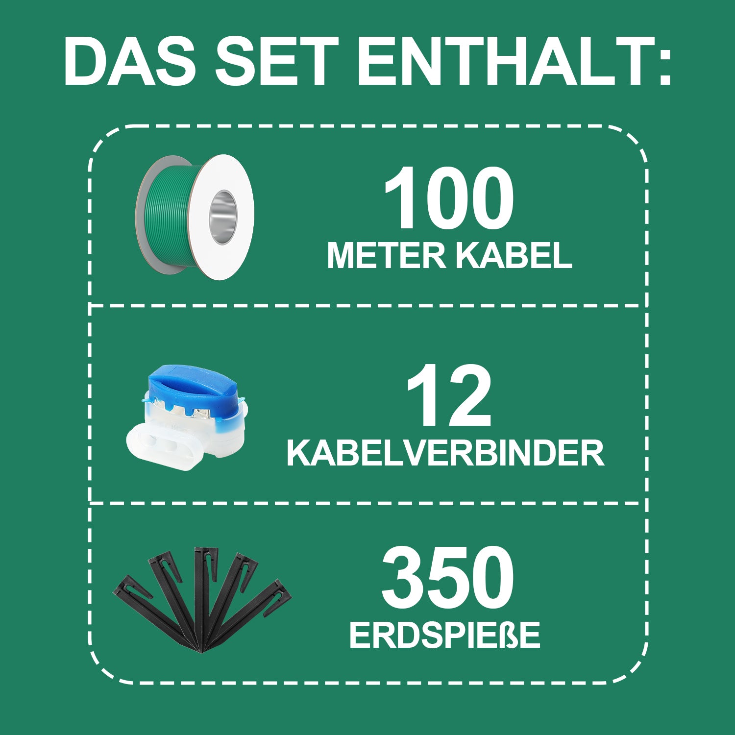 Cosmo Go Begrenzungskabel Set Mähroboter 100m