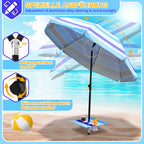 Cosmo Go Strandschirm Sonnenschirm Ø 213cm mit Tisch