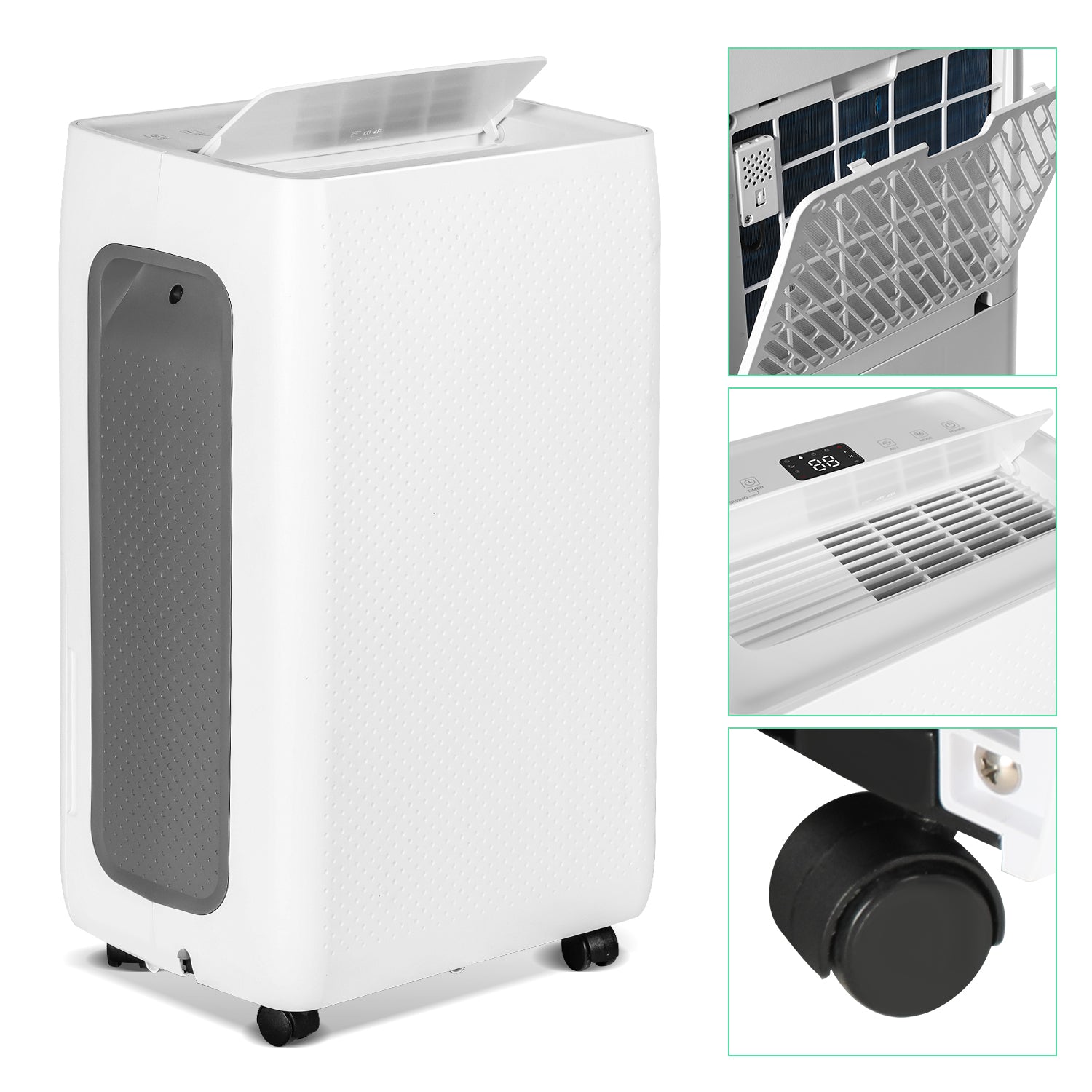 Cosmo Go Luftentfeuchter 26L mit Timerfunktion, Wäschetrockungsfunktion, Abtaufunktion