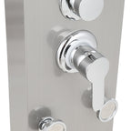 Cosmo Go Duschpaneel Wandduschpaneel 5 Funktionen Edelstahl Silber