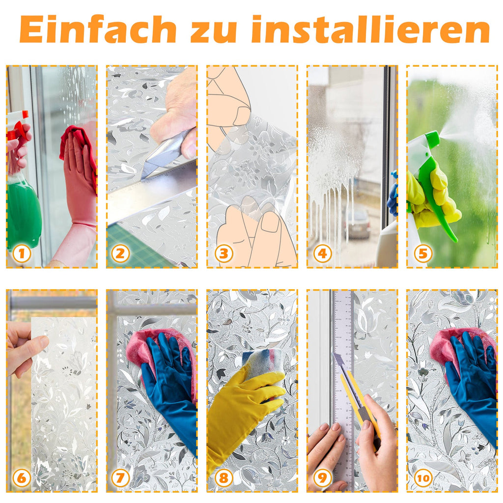 Cosmo Go Sichtschutzfolie Selbstklebend Statische Fensterfolie