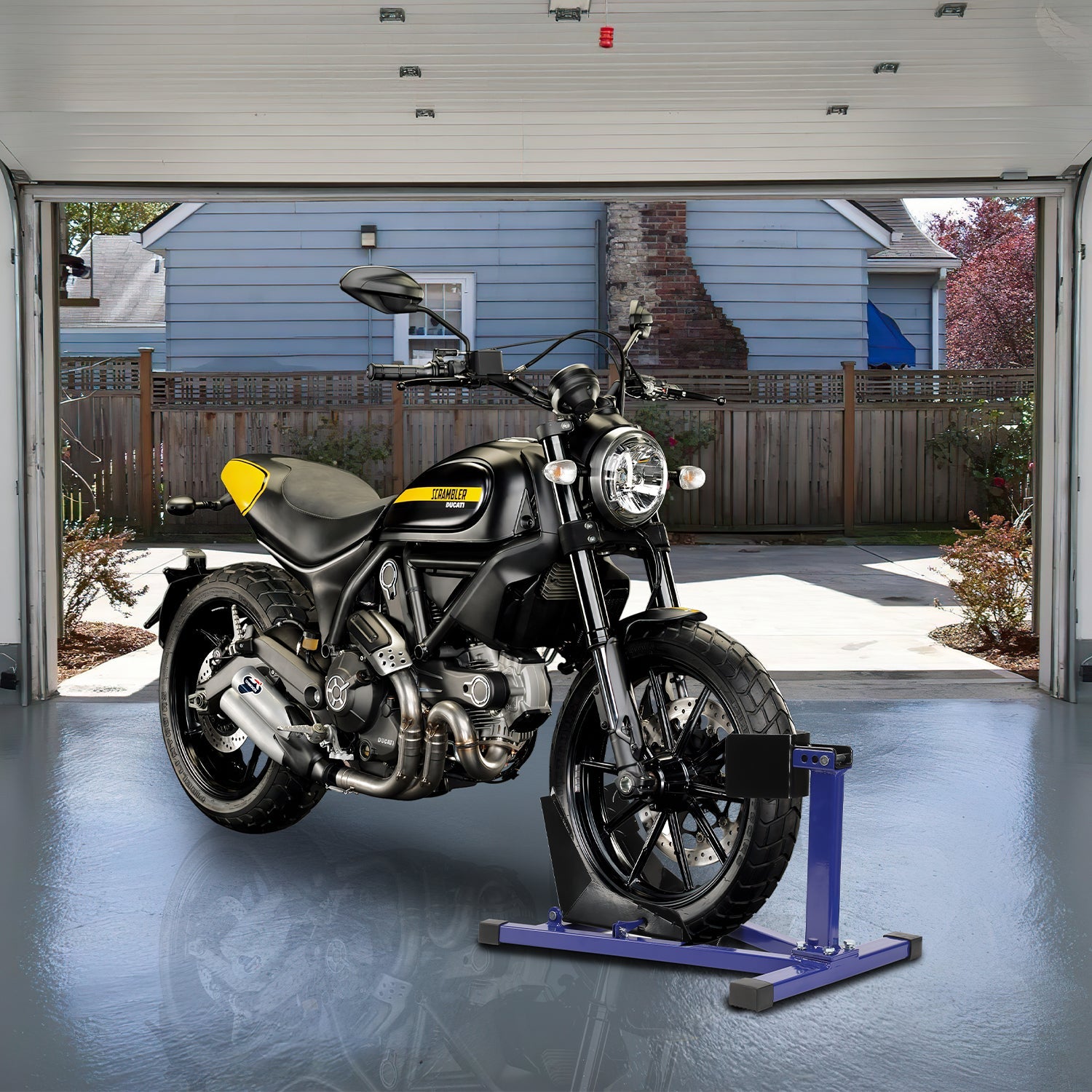 Cosmo Go Motorrad Montageständer Vorderradklemme für 17-21 Zoll Reifen