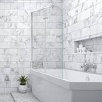 Cosmo Go Duschwand für badewanne Faltbare Glas Duschtrennwand