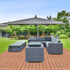 Cosmo Go WPC Terrassenfliesen 30x60cm 6er Set in Holzoptik