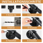 Cosmo Go Handlauf Treppe Edelstahl Handlauf Schwarz