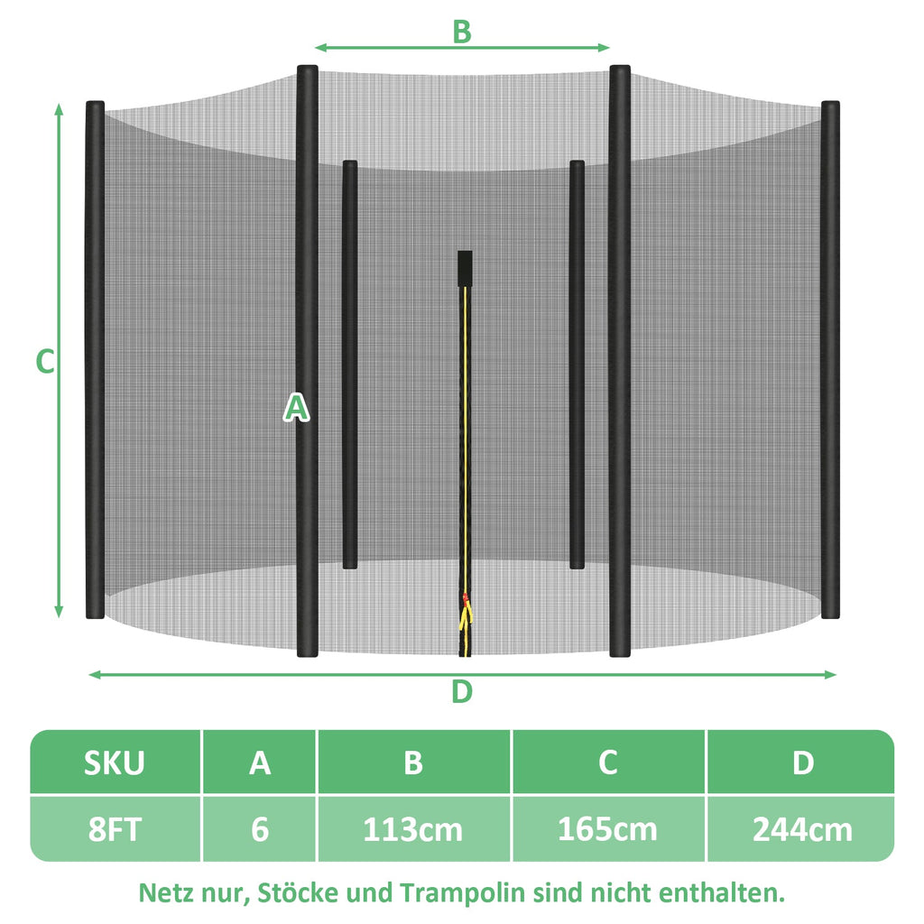 Cosmo Go Trampolin Sicherheitsnetz Ersatzteile
