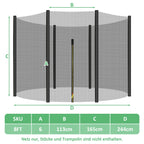 Cosmo Go Trampolin Sicherheitsnetz Ersatzteile