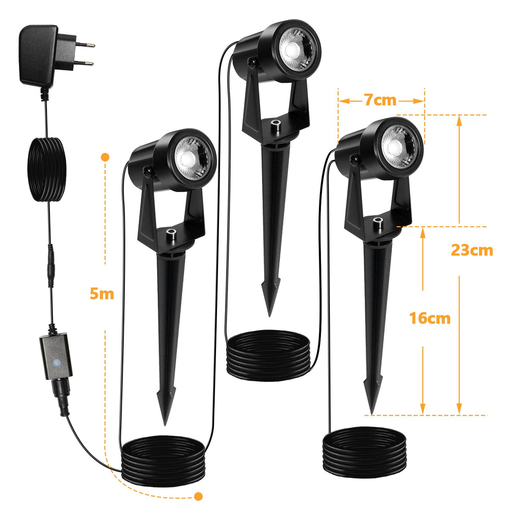 Cosmo Go LED Gartenbeleuchtung RGB 6er Set