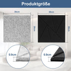 Cosmo Go Akustikplatten Wandpaneele Selbstklebend 12/18 Stück Quadratisch Dreieck