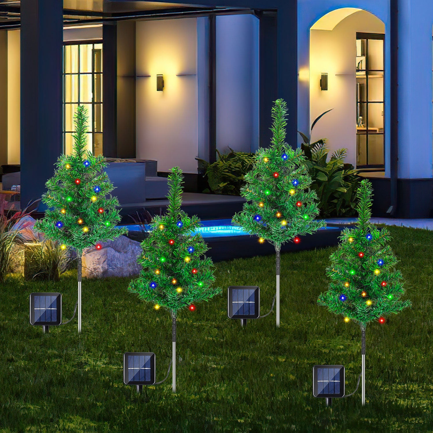 Cosmo Go LED Solar Weihnachtsbaum Weihnachtsdeko 4/8 PCS