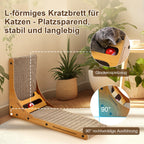Cosmo Go Katzen Kratzbrett L förmig Kratzpappe