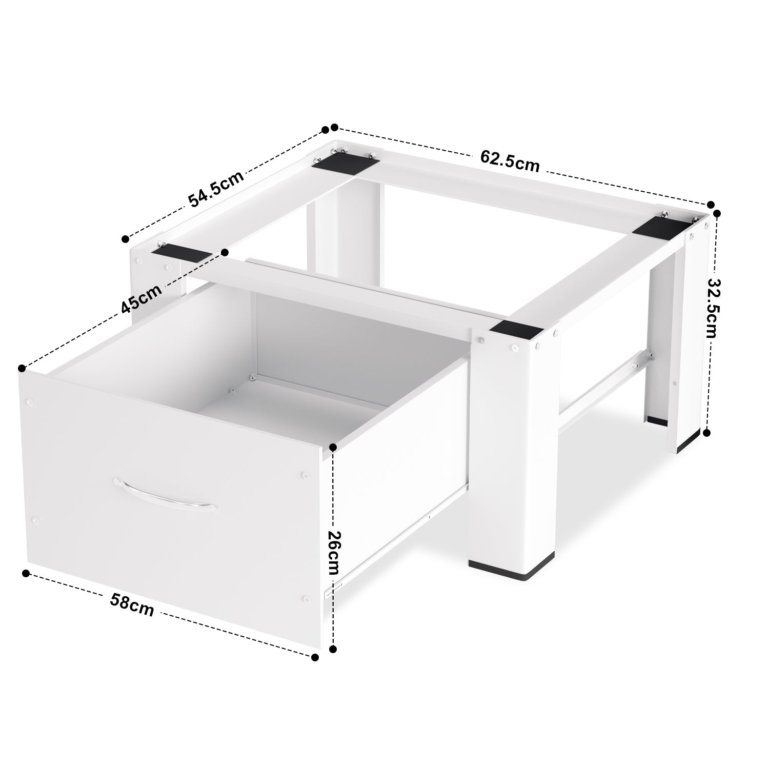 Cosmo Go Waschmaschinen Untergestell mit Schublade