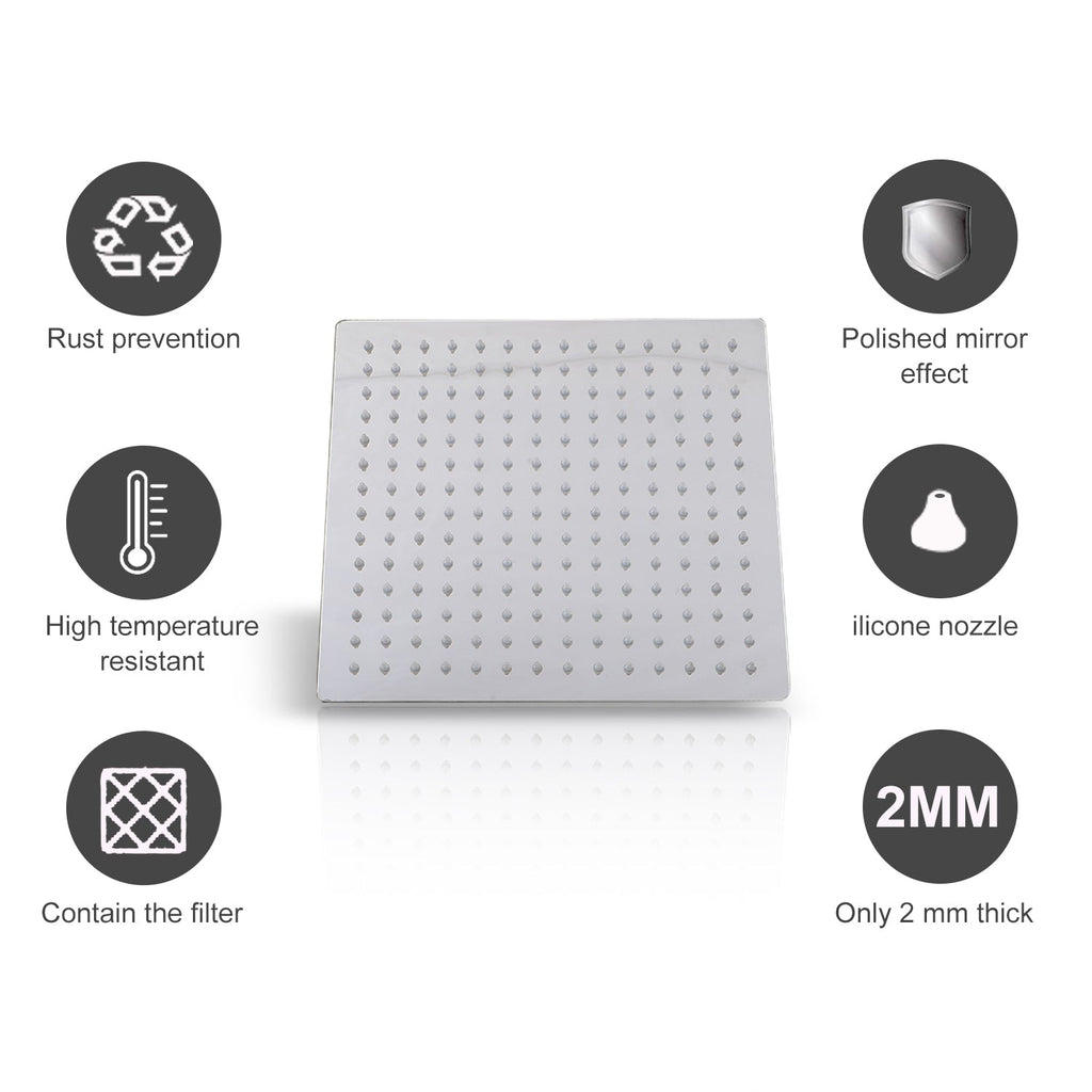 Cosmo Go  Regendusche Duschkopf Edelstahl 304