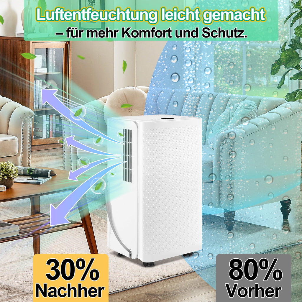 Cosmo Go Luftentfeuchter 16L mit Timerfunktion, Wäschetrockungsfunktion, Abtaufunktion