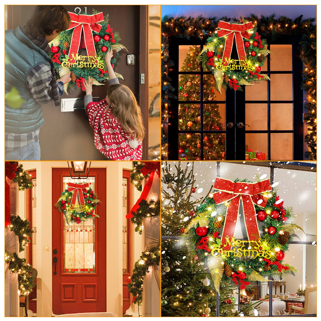 Cosmo Go Weihnachtskranz mit Beleuchtung