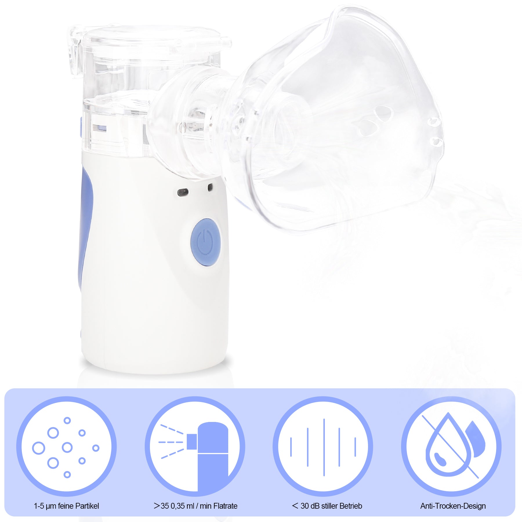 Cosmo Go Inhalator Vernebler Inhaliergerät für Erwachsene Kinder