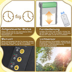 Cosmo Go Automatische Hühnerklappe Solar Rolltor mit Lichtsensor und Zeitsteuerung