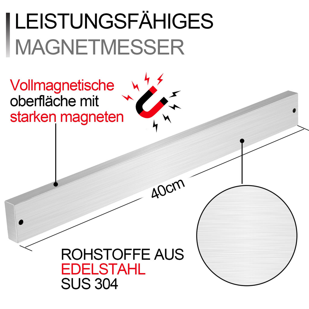 Cosmo Go Messerhalter Edelstahl Magnetische 40CM