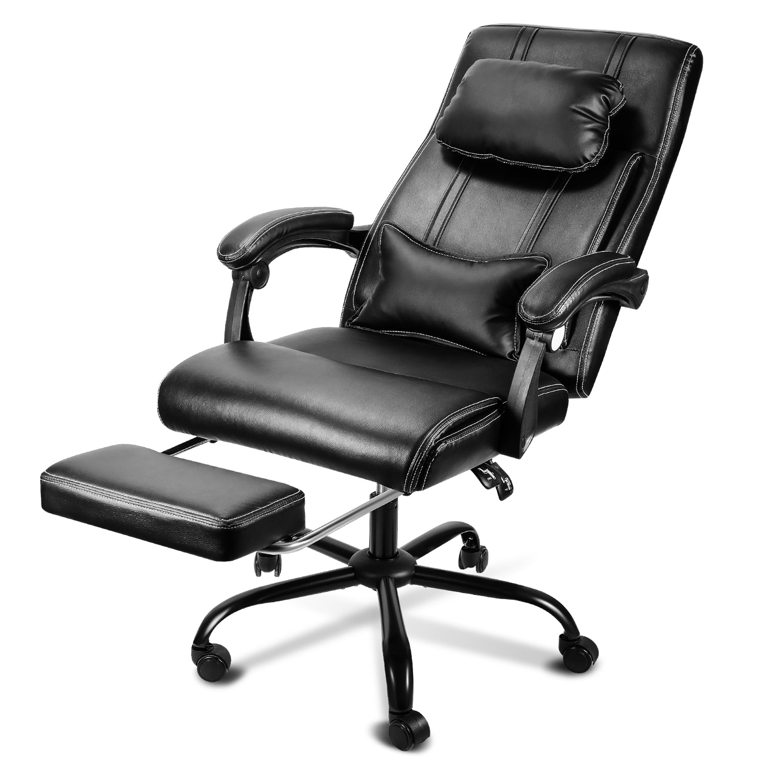 Cosmo Go Drehstuhl Höhenverstellbar Bürostuhl 360° frei Drehbar mit Lendenkissen