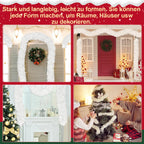 Cosmo Go Weihnachtsgirlande Girlande Weiß 2M 6 Stück