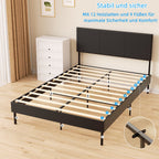 Cosmo Go Polsterbett Bettgestell mit Kopfteil Leder