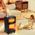 Cosmo Go Gasheizung 4200w und 1260w Gas-Elektro-Heizgerät mit Gasdruckregler, Gasschlauch, Gasflaschen Adapter