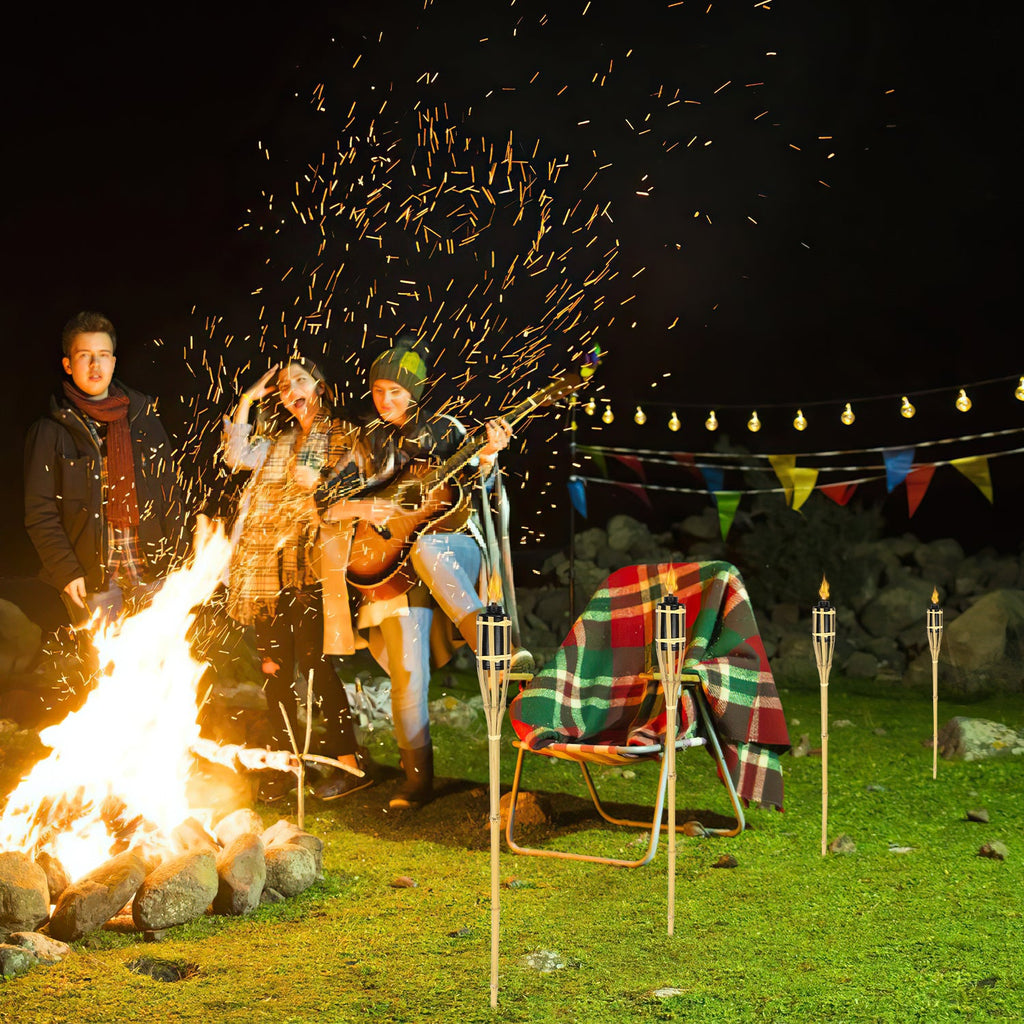 Cosmo Go 12er Set Gartenfackeln mit Docht