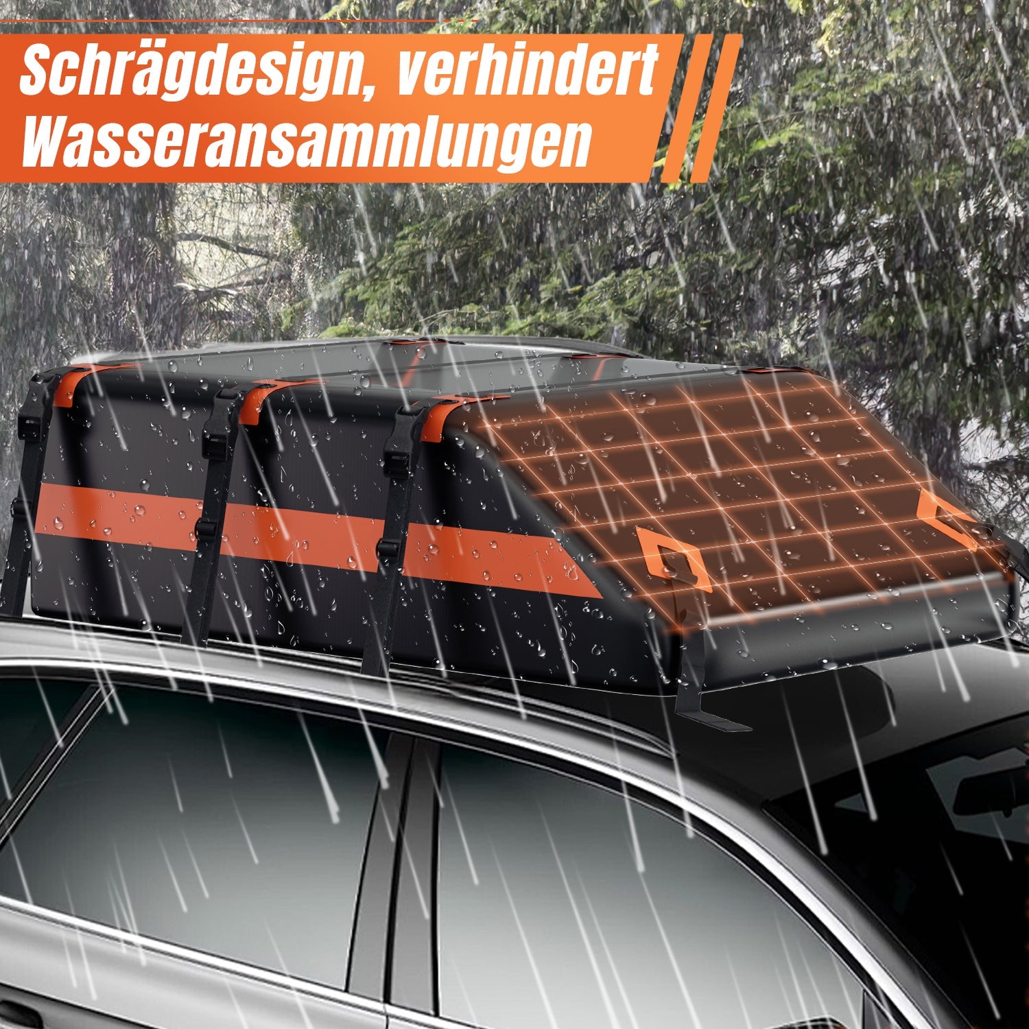 Cosmo Go Dachbox Auto Dachkoffer 550L Faltbare Wasserdicht