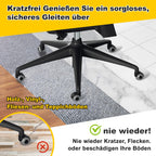 Cosmo Go 5 Stück BürostuhlRollen Drehstuhlrollen 10mm x 22mm