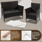 Cosmo Go Polyrattan Sitzgruppe Gartenmöbel Set