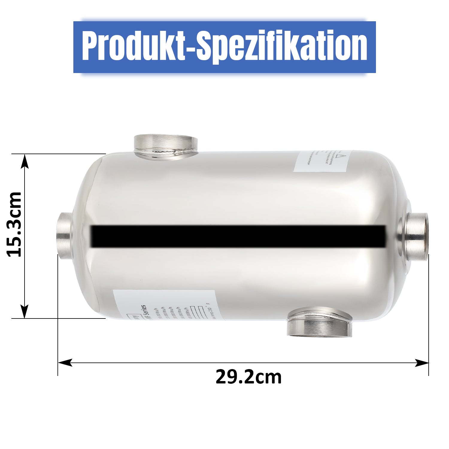 Cosmo Go Schwimmbad Wärmetauscher Edelstahl 28KW/60KW