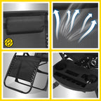 Cosmo Go Sonnenliege Klappbar Liegestuhl bis 200kg