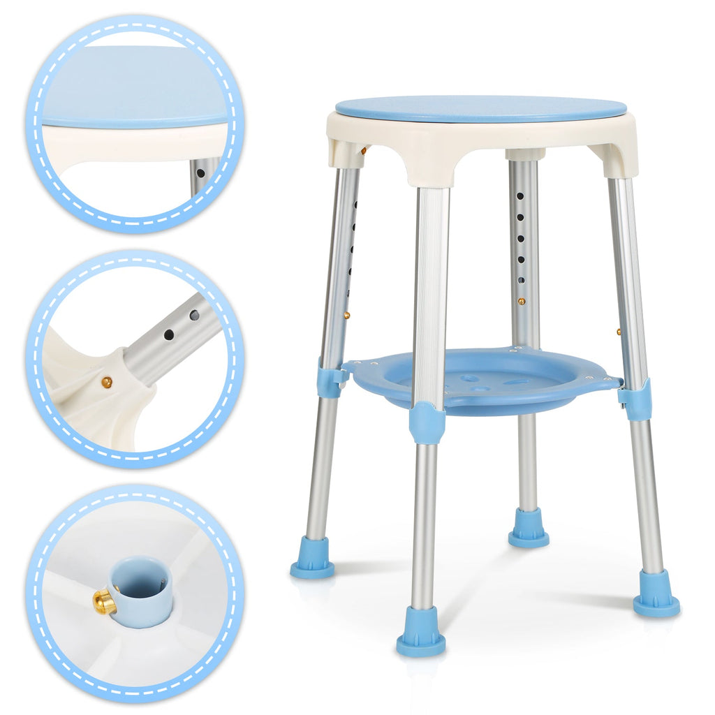 Cosmo Go Duschhocker 360°Drehbarer mit Paletten