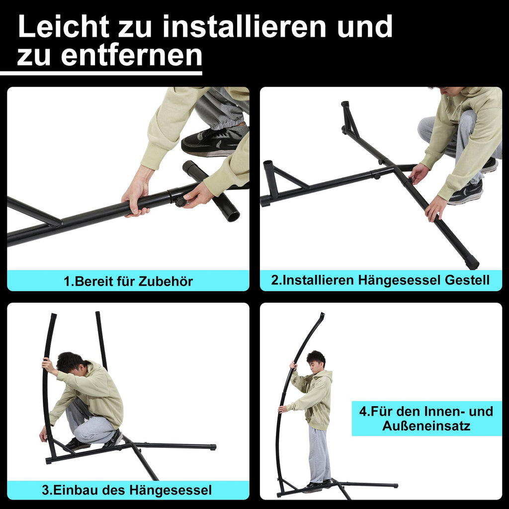 Cosmo Go Hängesessel Gestell aus Metall Belastung 150kg