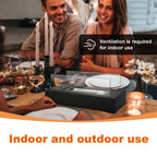 Table Fireplace Bioethanol Tabletop Fireplace Portable Square