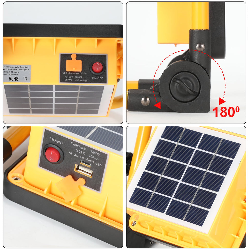 Cosmo Go LED Akku Fluter Baustrahler Solar 50W/100W