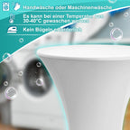 Cosmo Go Stehtischhusse Stretch Tischdecke Weiß