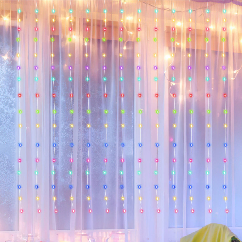 Cosmo Go LED Lichtervorhang 3x3m/3x6m Warmweiß/Farbe