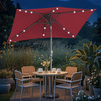 Cosmo Go Sonnenschirm 210x140 / 300x200cm Rechteckig mit LED Solar