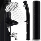 Cosmo Go 35L Solardusche Curve mit Regenduschkopf und Schutzhaube